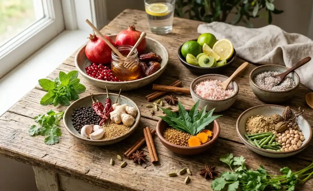 Six tastes in Ayurveda